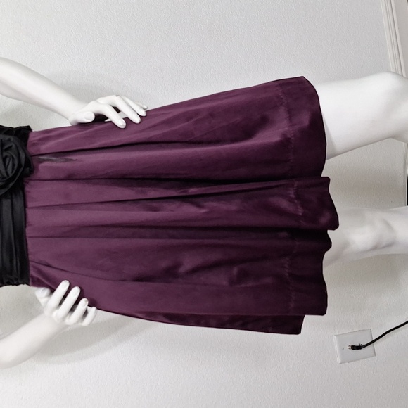 Speckless Y2K Whimsigoth Fairy Purple Strapless Party Dress W/Black Bow Size 3 - Picture 3 of 13